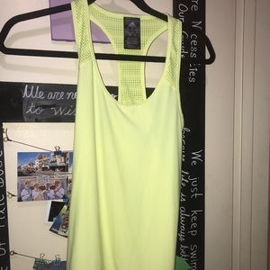 Race back workout tank top adidas